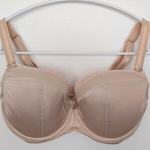 NWOT: Comexim 65J "Basic" beige plunge bra